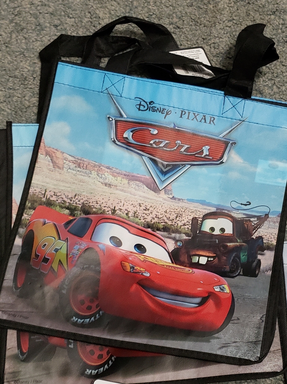 NWT - Cars Red Kids Tote Bag 13x13x6